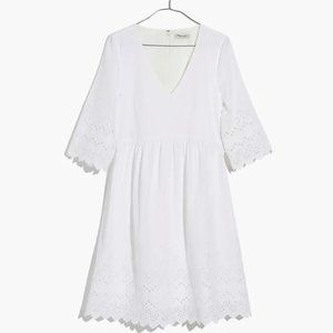 Madewell Eyelet Lattice Dress